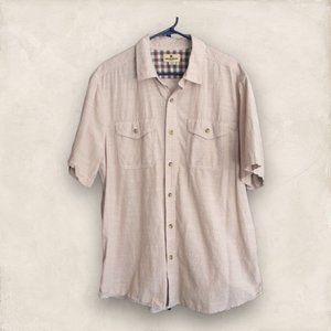 Woolrich Men's Button Down Cool Cotton Size XL Classic Style Front Button Pocket